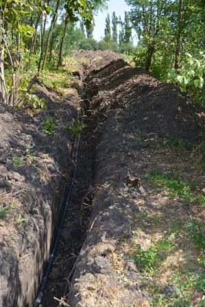 В хуторе Красный Зеленчук на улице Почтовой провели водопровод